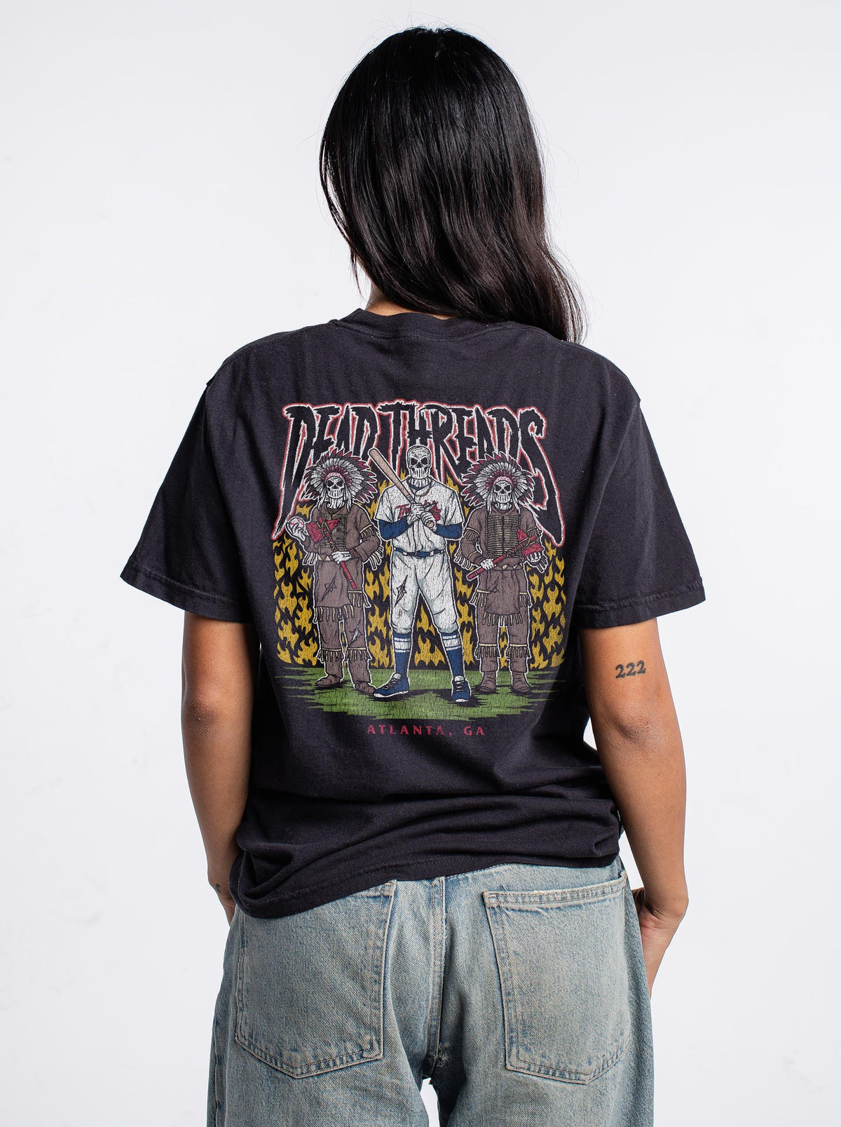 ATLANTA BASEBALL - “3 SKULL” PREMIUM T-SHIRT – T-Shirt – Dead Threads Apparel