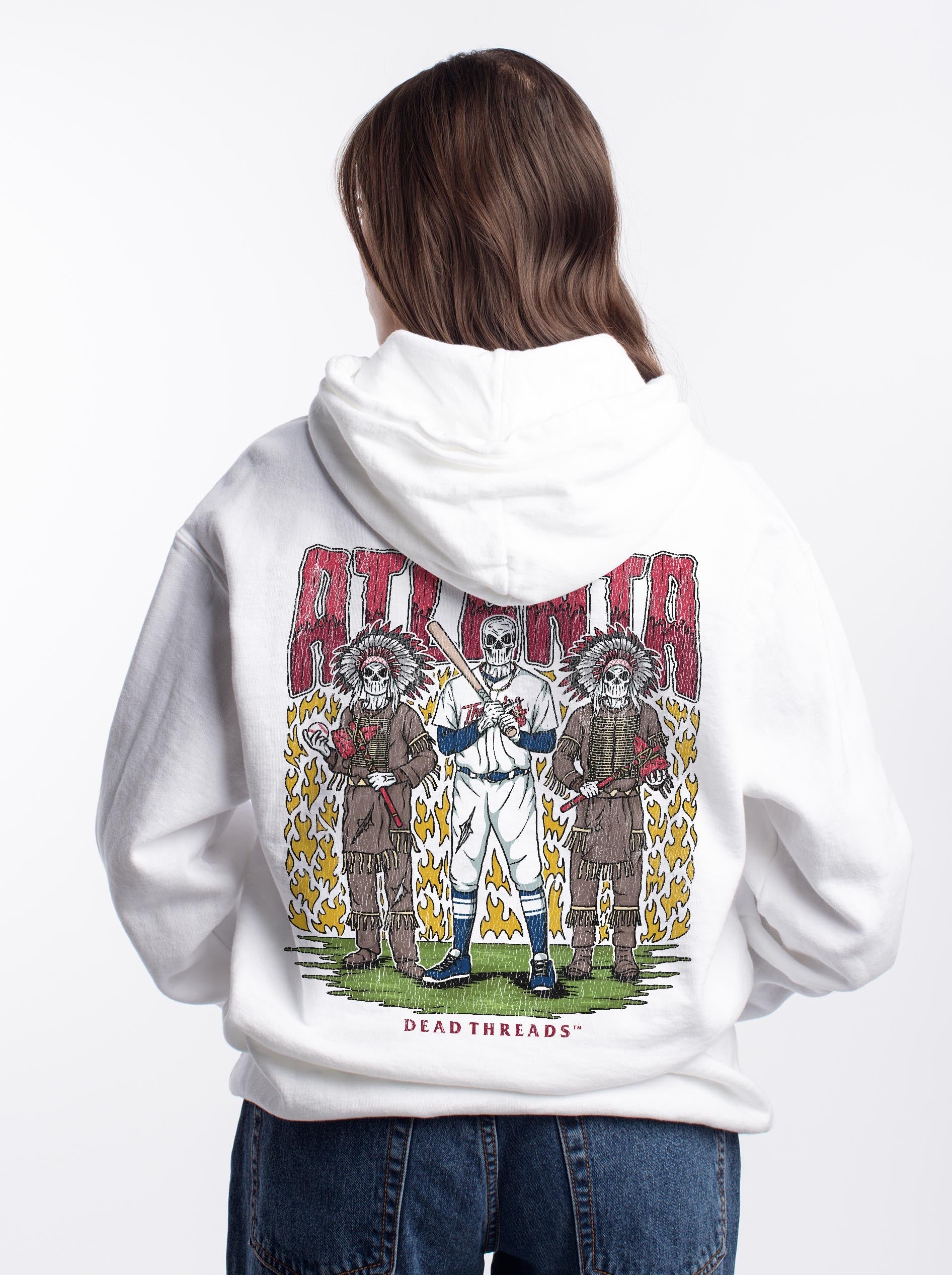 ATLANTA BASEBALL - “DT ESSENTIAL" HOODIE – Hoodie – Dead Threads Apparel