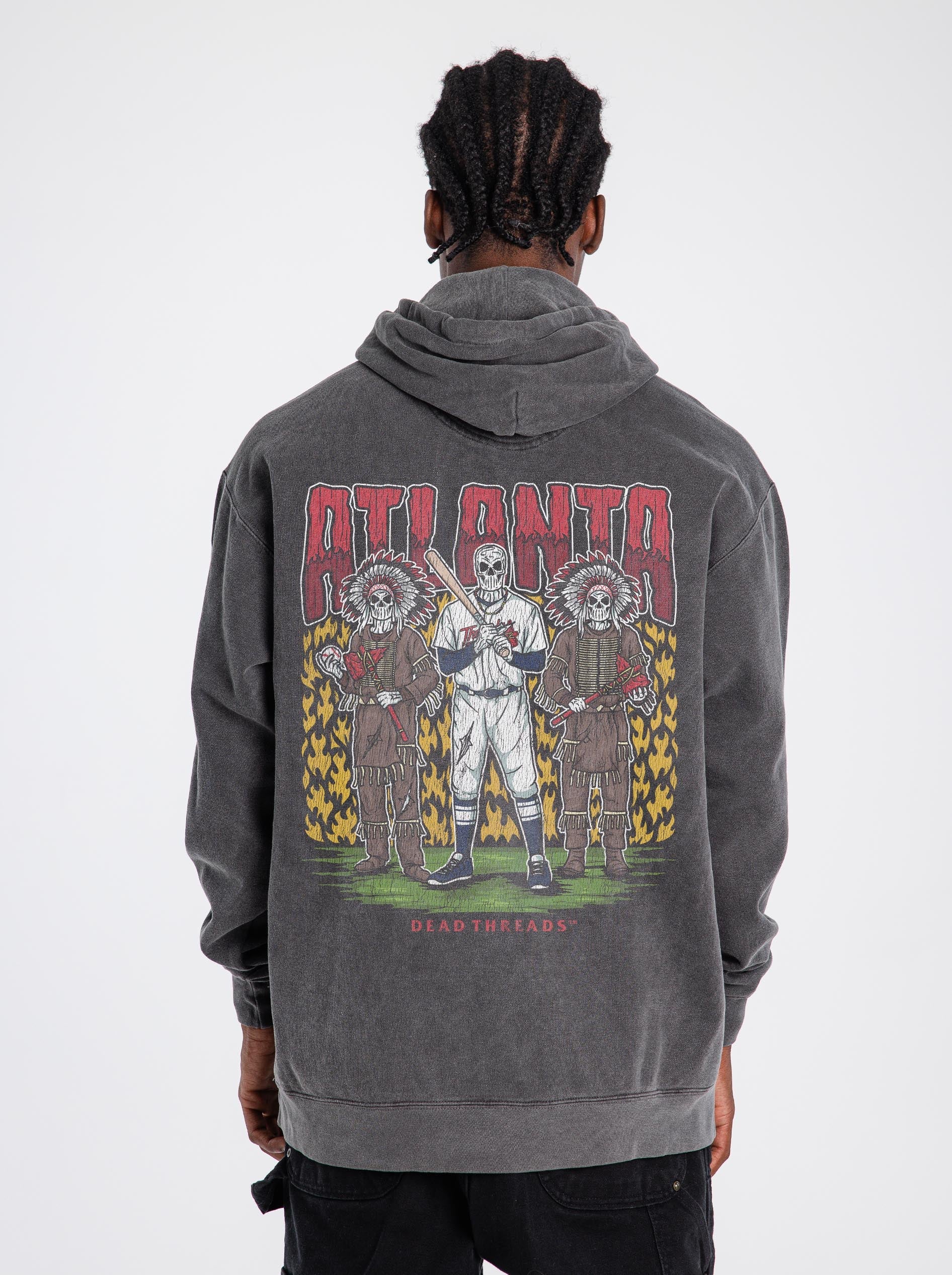 ATLANTA BASEBALL - “DT ESSENTIAL" HOODIE – Hoodie – Dead Threads Apparel