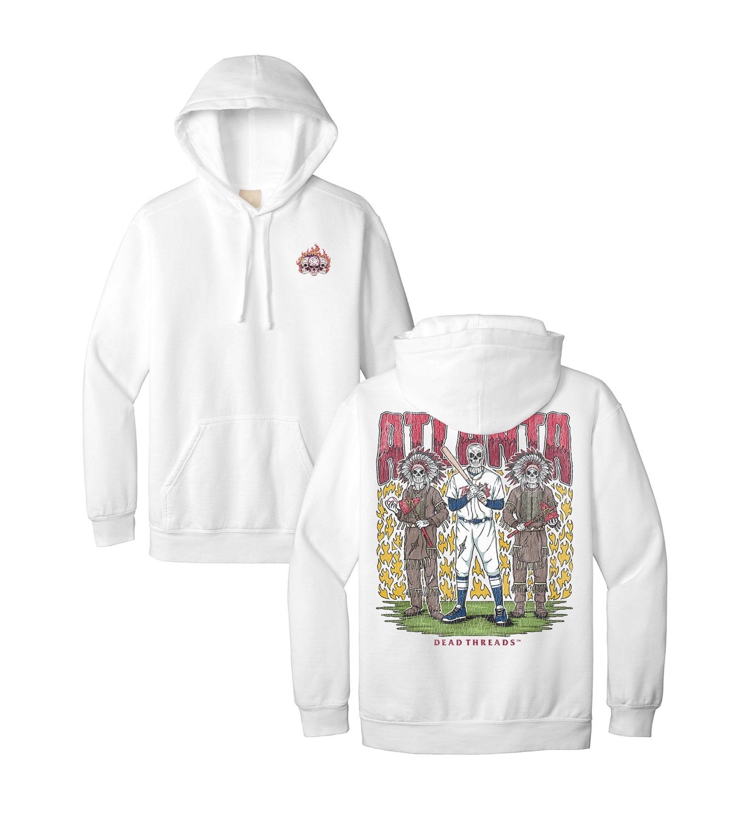 ATLANTA BASEBALL - HOODIE – Hoodie – Dead Threads Apparel