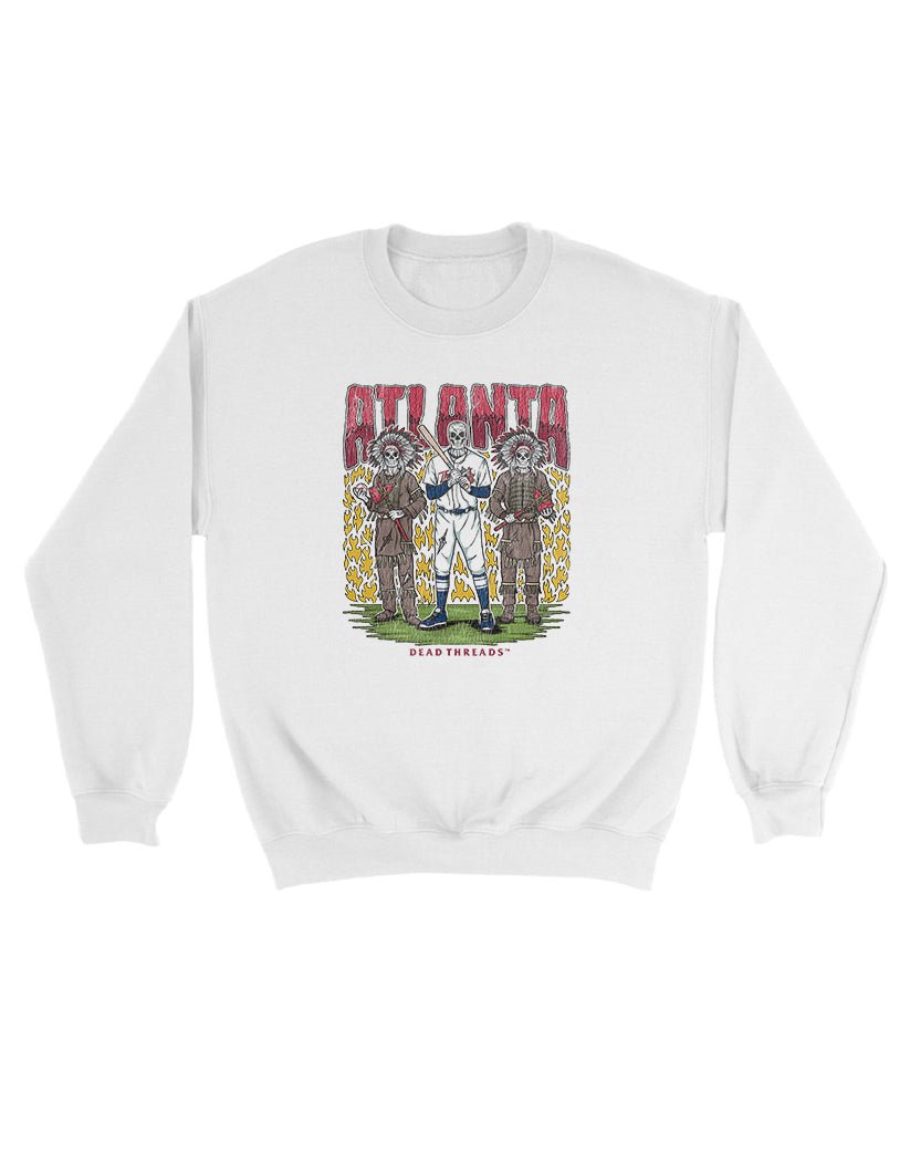 ATLANTA BASEBALL KIDS CREWNECK SWEATSHIRT – Kids clothes – Dead Threads Apparel