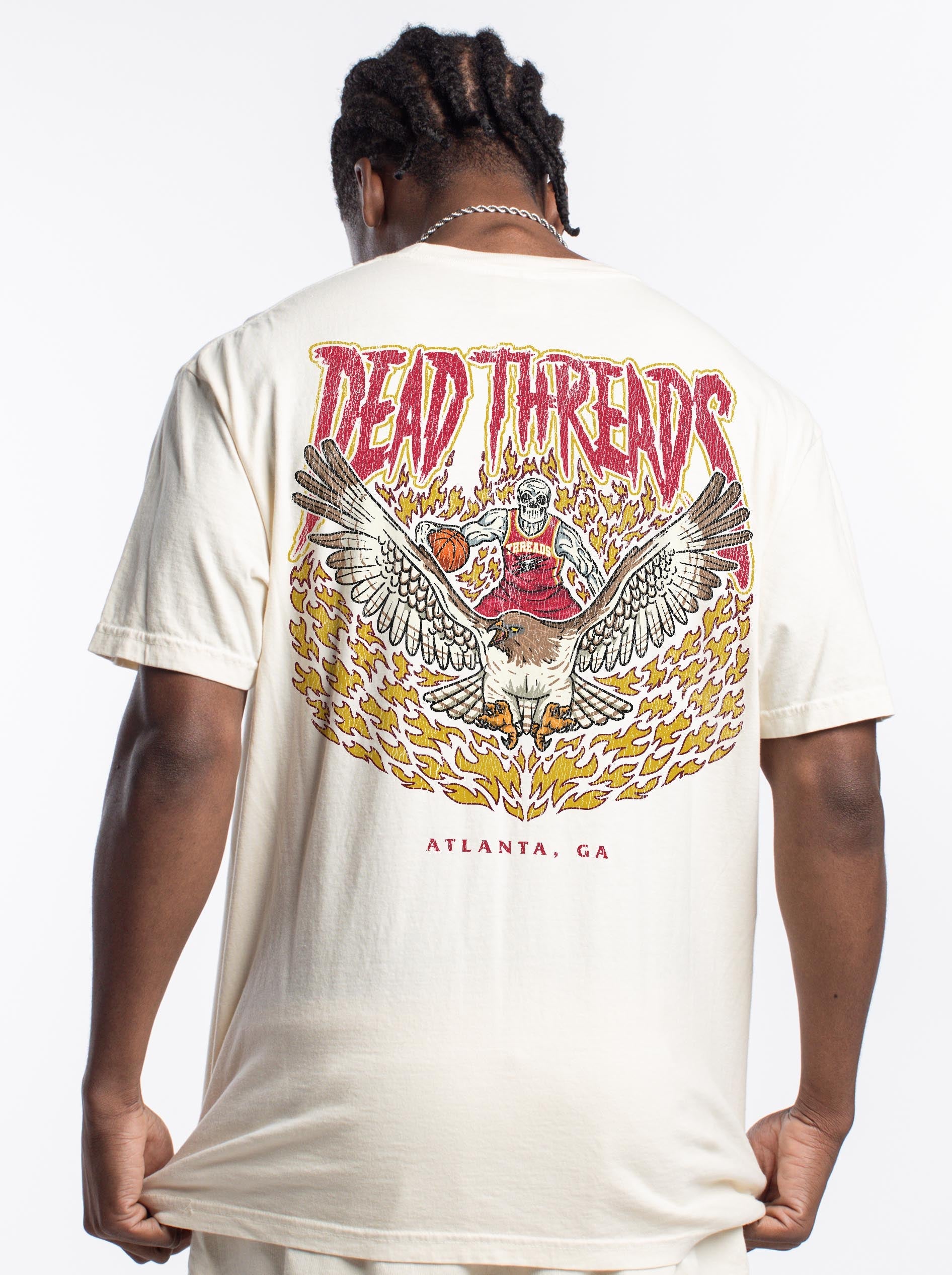 ATLANTA BASKETBALL - “3 SKULL” PREMIUM T - SHIRT – T-Shirt – Dead Threads Apparel