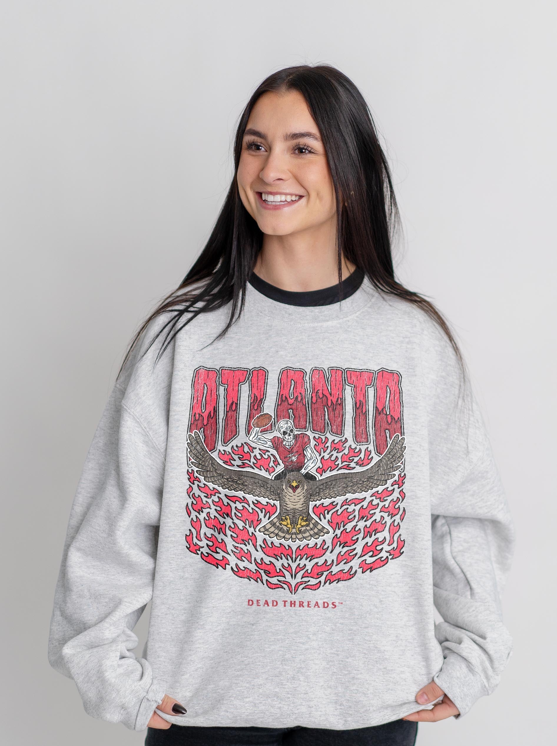 ATLANTA FOOTBALL CREWNECK SWEATSHIRT – Sweatshirt – Dead Threads Apparel