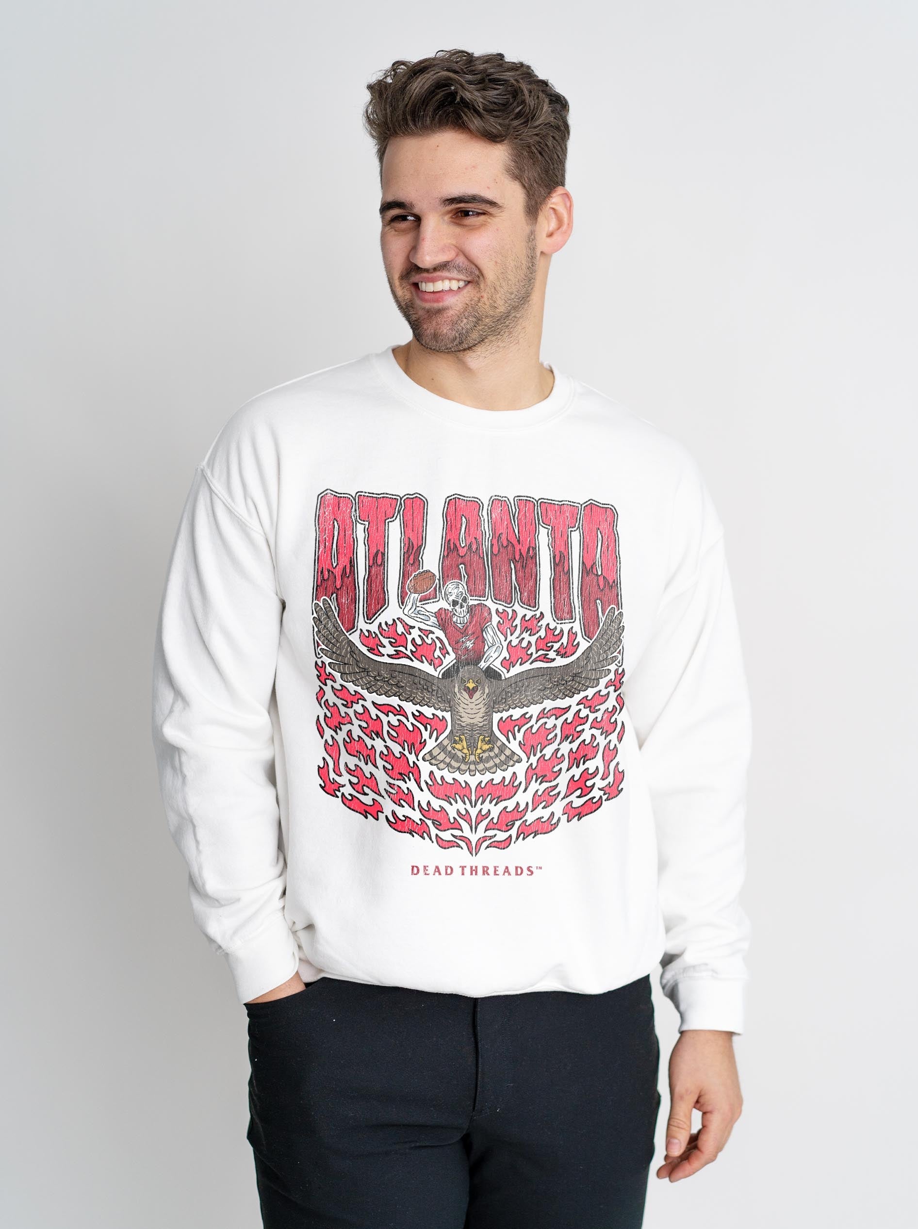 ATLANTA FOOTBALL CREWNECK SWEATSHIRT – Sweatshirt – Dead Threads Apparel