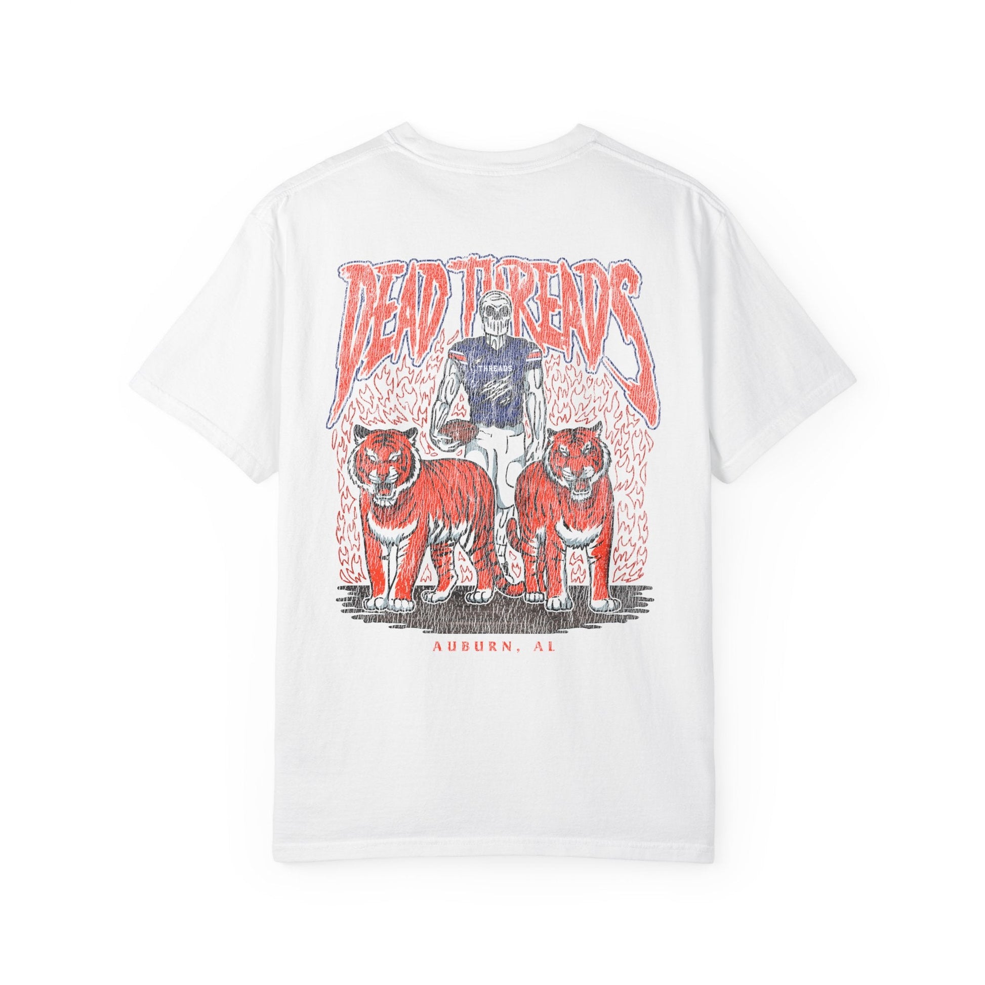 AUBURN FOOTBALL - “3 SKULL” PREMIUM T-SHIRT – T-Shirt – Dead Threads Apparel