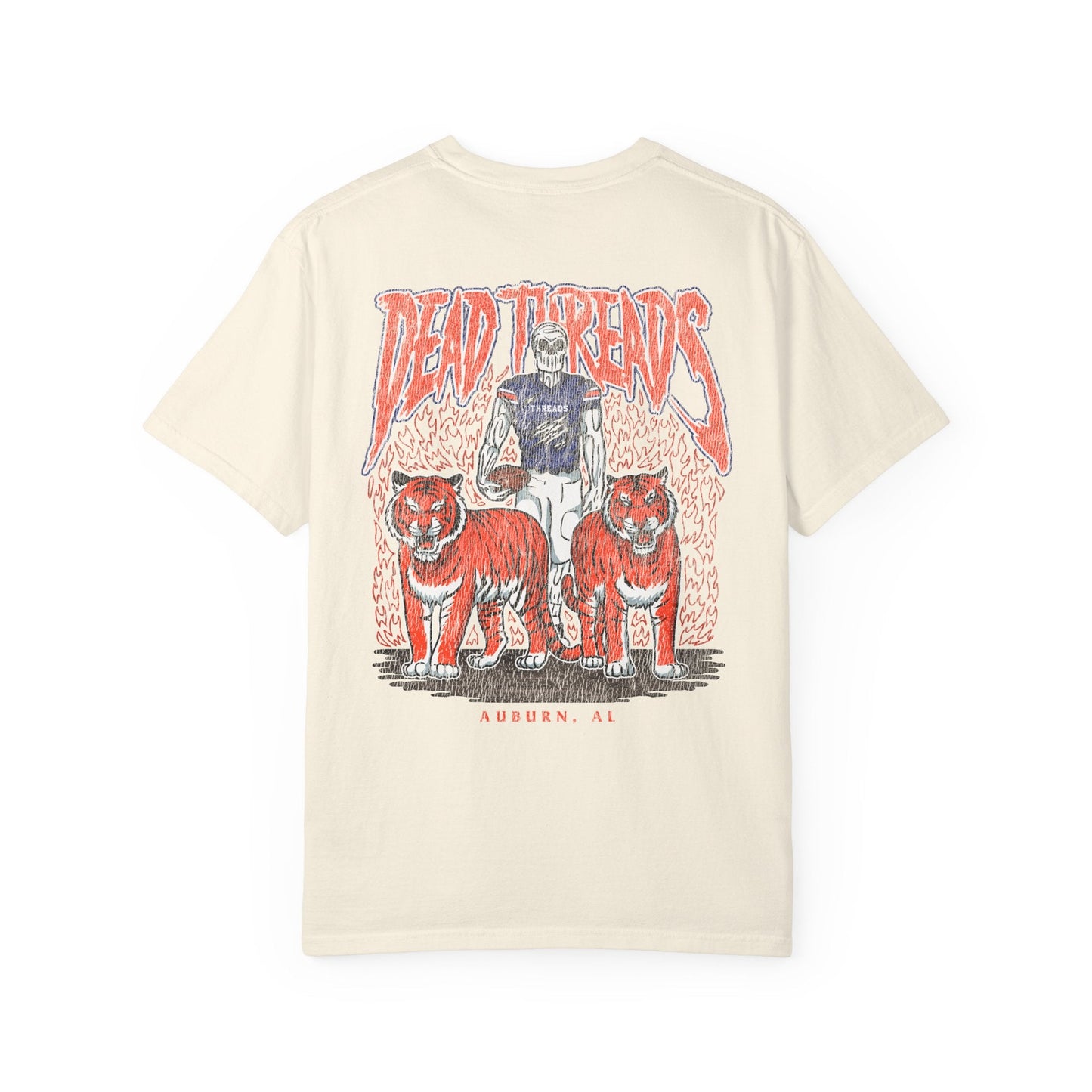 AUBURN FOOTBALL - “3 SKULL” PREMIUM T-SHIRT – T-Shirt – Dead Threads Apparel