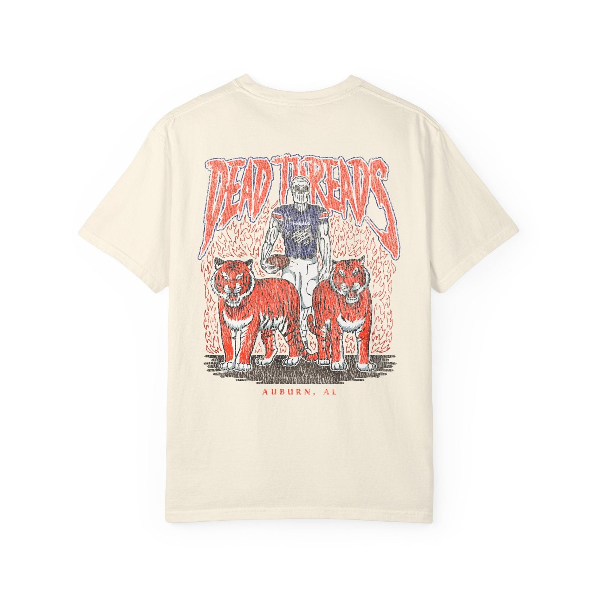 AUBURN FOOTBALL - “3 SKULL” PREMIUM T-SHIRT – T-Shirt – Dead Threads Apparel
