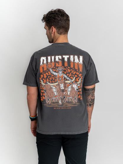 AUSTIN BASKETBALL - “3 SKULL” PREMIUM T - SHIRT – T-Shirt – Dead Threads Apparel