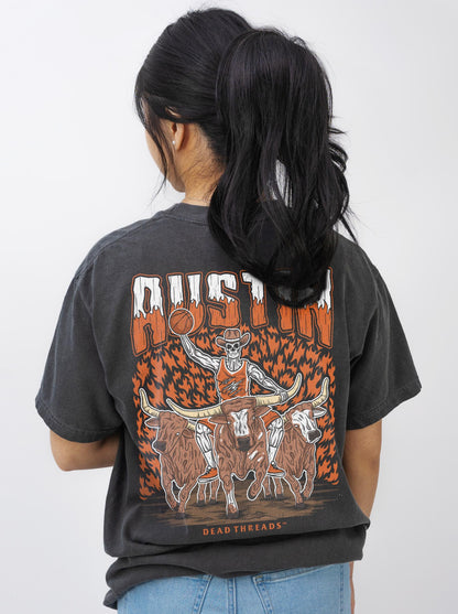 AUSTIN BASKETBALL - “3 SKULL” PREMIUM T - SHIRT – T-Shirt – Dead Threads Apparel