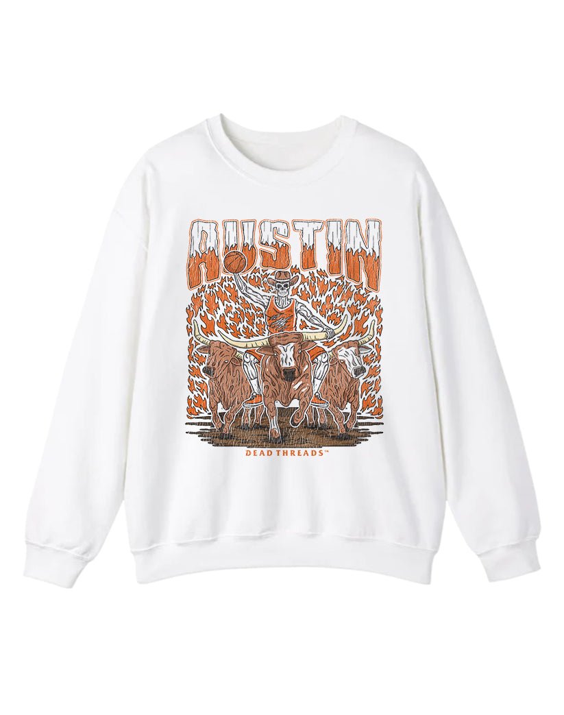 AUSTIN BASKETBALL CREWNECK SWEATSHIRT – Sweatshirt – Dead Threads Apparel