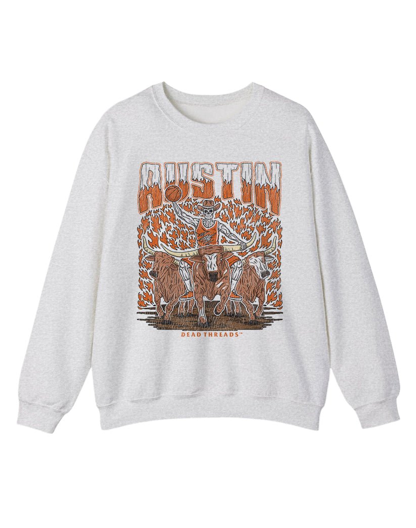 AUSTIN BASKETBALL CREWNECK SWEATSHIRT – Sweatshirt – Dead Threads Apparel