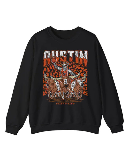 AUSTIN BASKETBALL CREWNECK SWEATSHIRT – Sweatshirt – Dead Threads Apparel