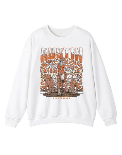 AUSTIN FOOTBALL CREWNECK SWEATSHIRT – Sweatshirt – Dead Threads Apparel