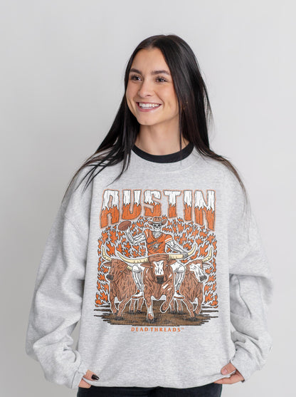 AUSTIN FOOTBALL CREWNECK SWEATSHIRT – Sweatshirt – Dead Threads Apparel