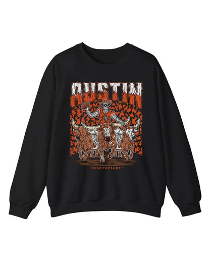 AUSTIN FOOTBALL CREWNECK SWEATSHIRT – Sweatshirt – Dead Threads Apparel