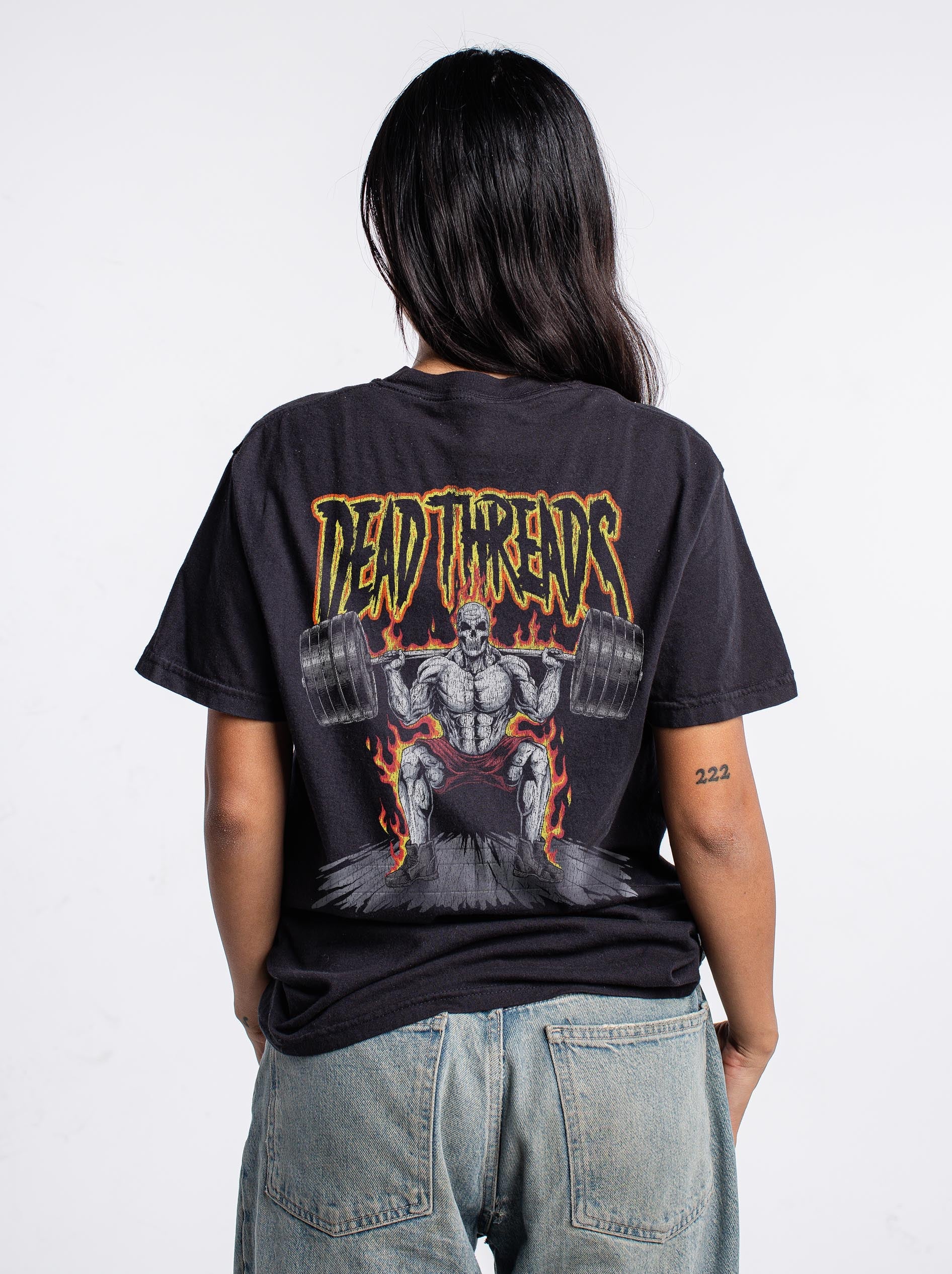 BACK BREAKER - “3 SKULL” PREMIUM T - SHIRT – T-Shirt – Dead Threads Apparel