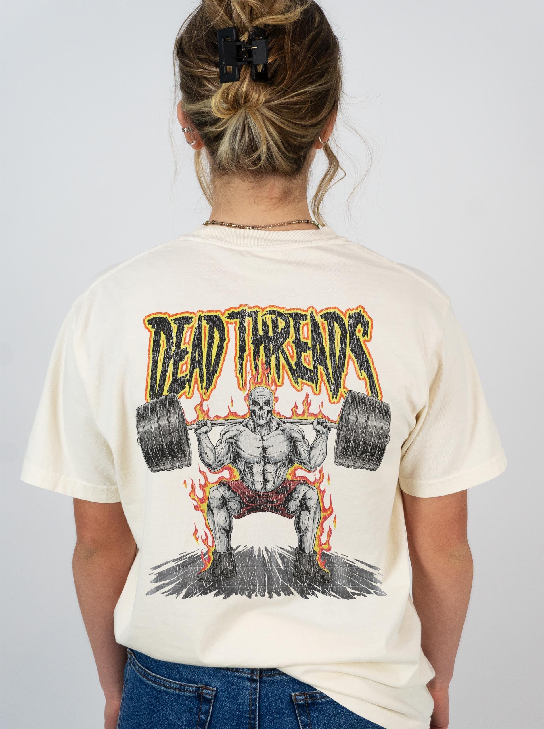 BACK BREAKER - “3 SKULL” PREMIUM T - SHIRT – T-Shirt – Dead Threads Apparel