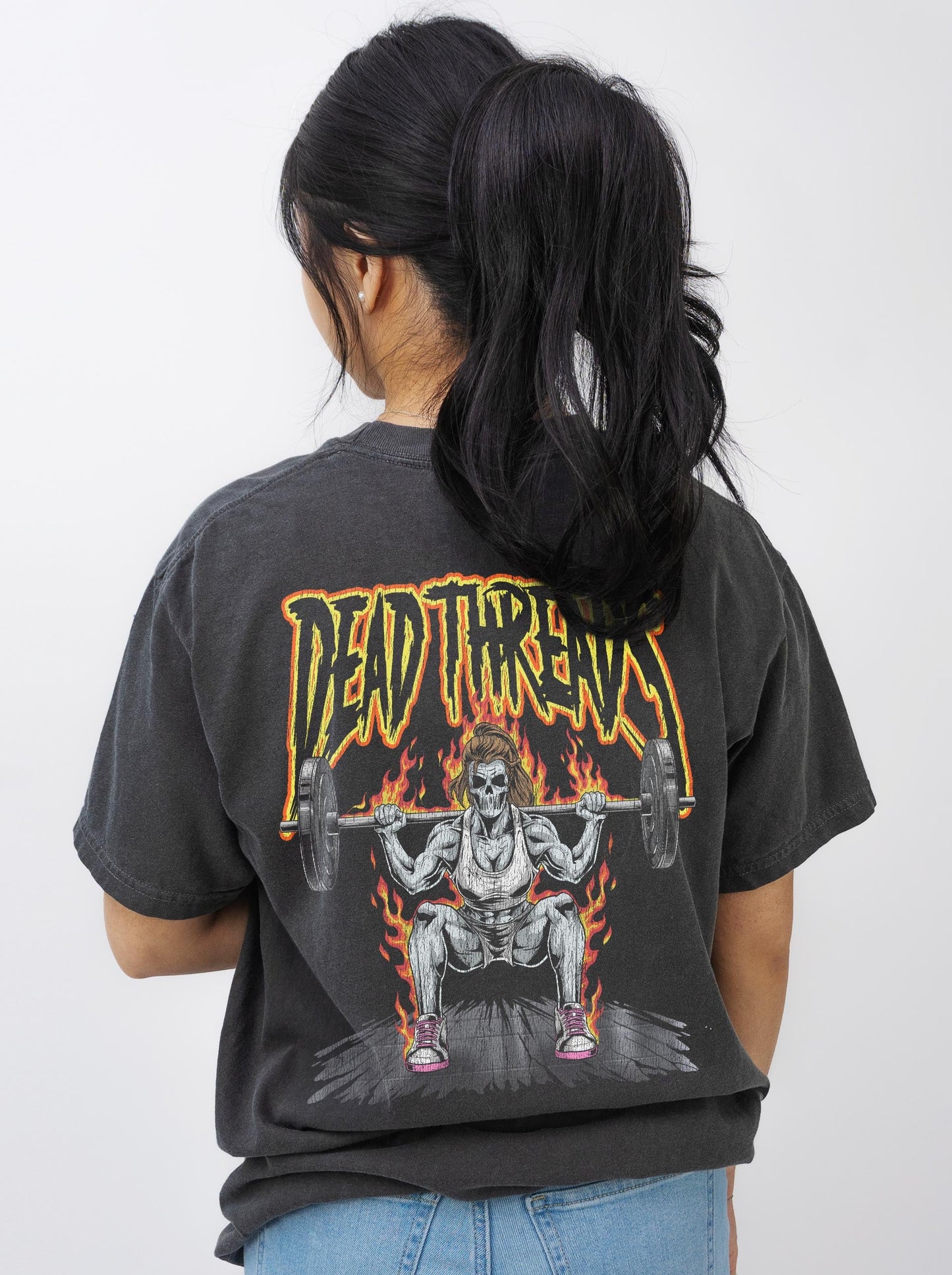 "BACK BREAKER, XX" - “3 SKULL” PREMIUM T - SHIRT – T-Shirt – Dead Threads Apparel