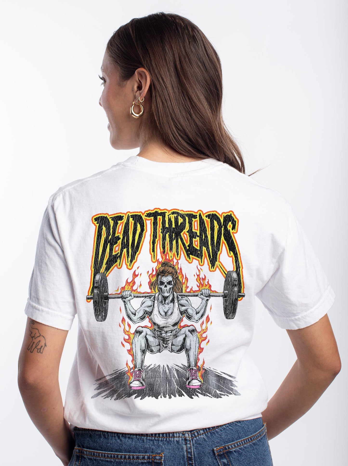 "BACK BREAKER, XX" - “3 SKULL” PREMIUM T - SHIRT – T-Shirt – Dead Threads Apparel