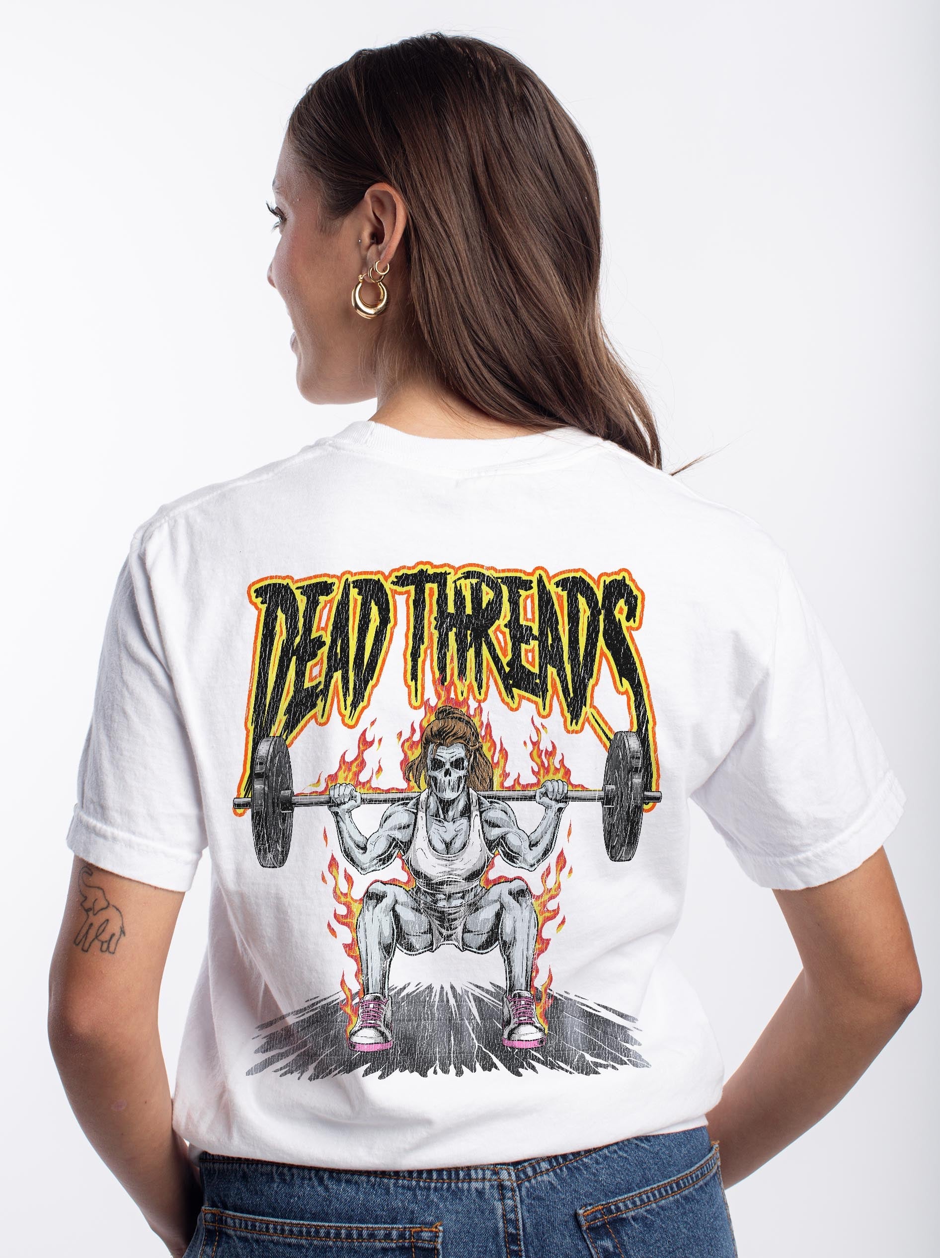 "BACK BREAKER, XX" - “3 SKULL” PREMIUM T - SHIRT – T-Shirt – Dead Threads Apparel