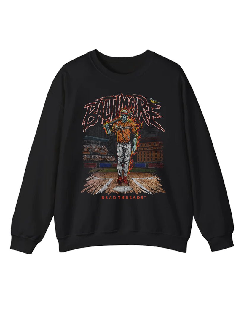 BALTIMORE BASEBALL CREWNECK SWEATSHIRT – Sweatshirt – Dead Threads Apparel