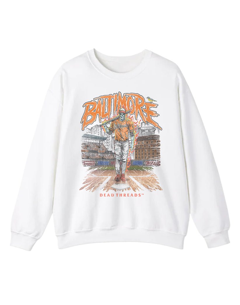 BALTIMORE BASEBALL CREWNECK SWEATSHIRT – Sweatshirt – Dead Threads Apparel