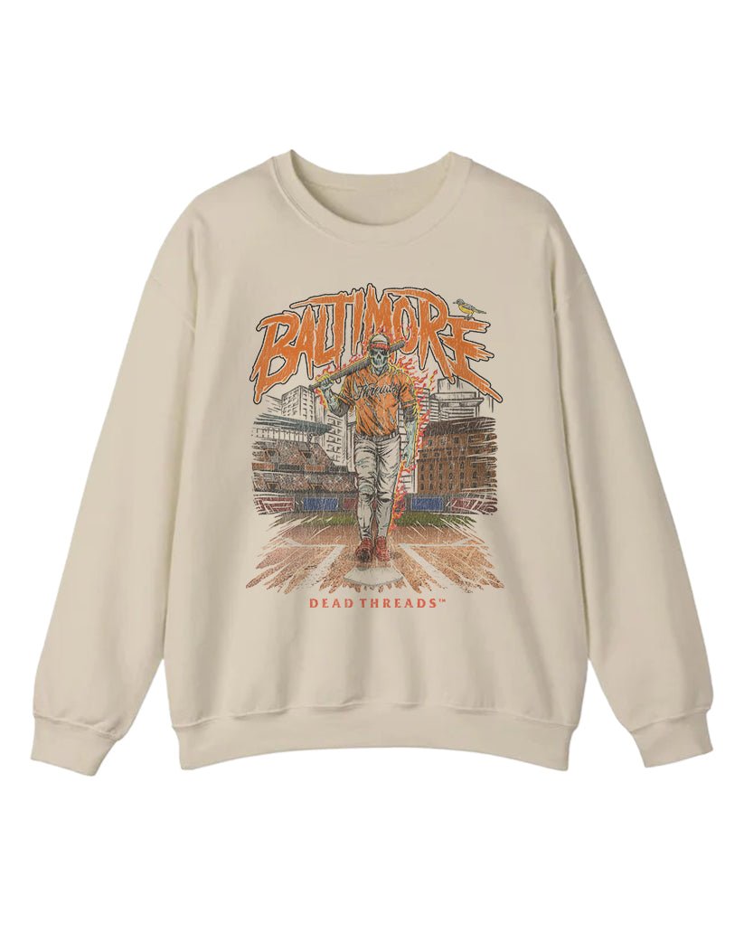 BALTIMORE BASEBALL CREWNECK SWEATSHIRT – Sweatshirt – Dead Threads Apparel
