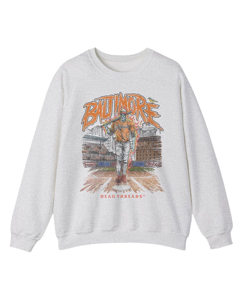 BALTIMORE BASEBALL CREWNECK SWEATSHIRT – Sweatshirt – Dead Threads Apparel