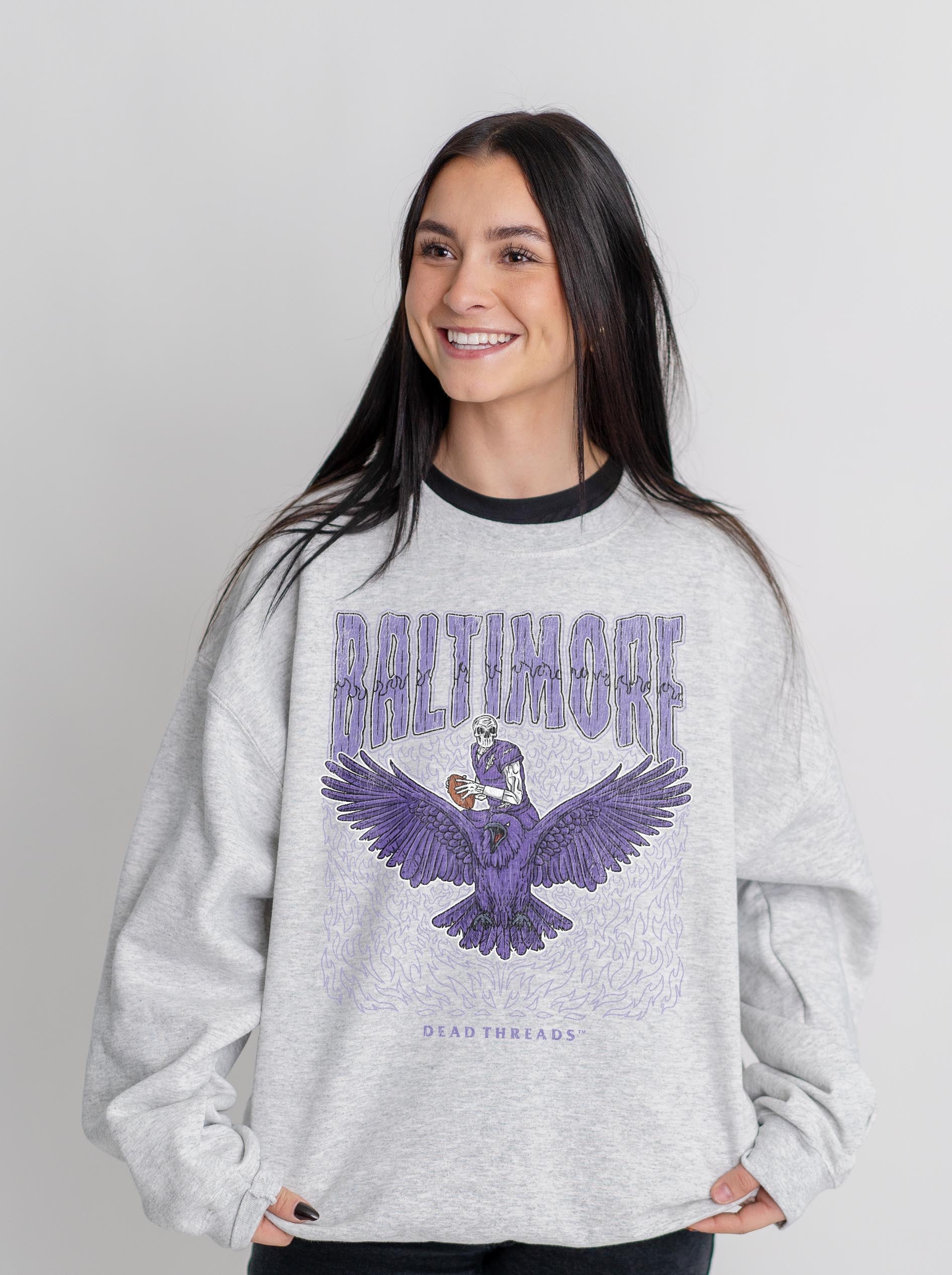 BALTIMORE FOOTBALL v1 CREWNECK SWEATSHIRT – Sweatshirt – Dead Threads Apparel