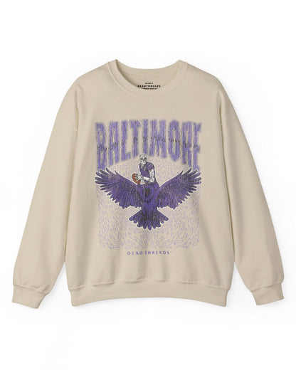 BALTIMORE FOOTBALL v1 CREWNECK SWEATSHIRT – Sweatshirt – Dead Threads Apparel