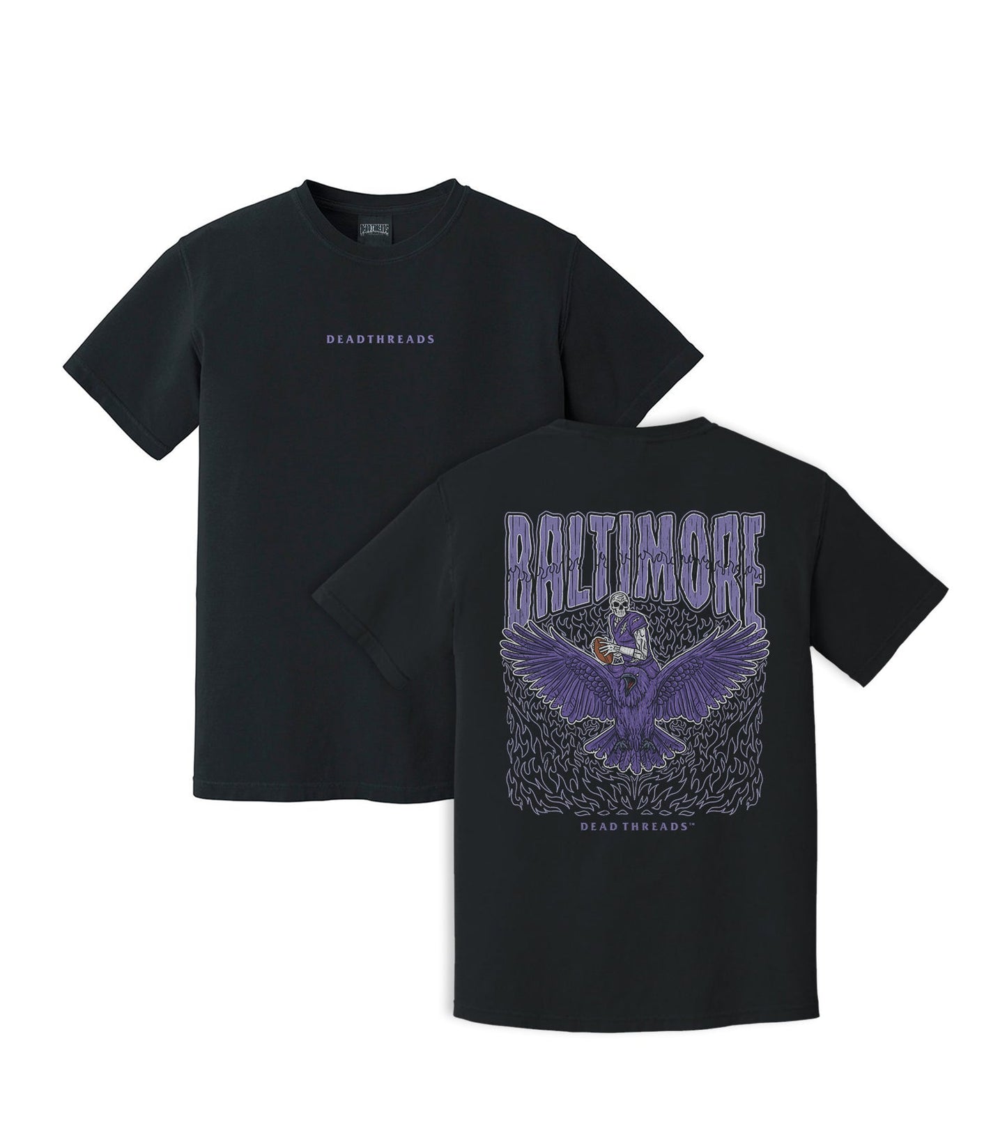 BALTIMORE FOOTBALL v1 - “DT ESSENTIAL" PREMIUM T - SHIRT – T-Shirt – Dead Threads Apparel