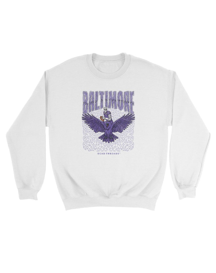 BALTIMORE FOOTBALL v1 KIDS CREWNECK SWEATSHIRT – Kids clothes – Dead Threads Apparel