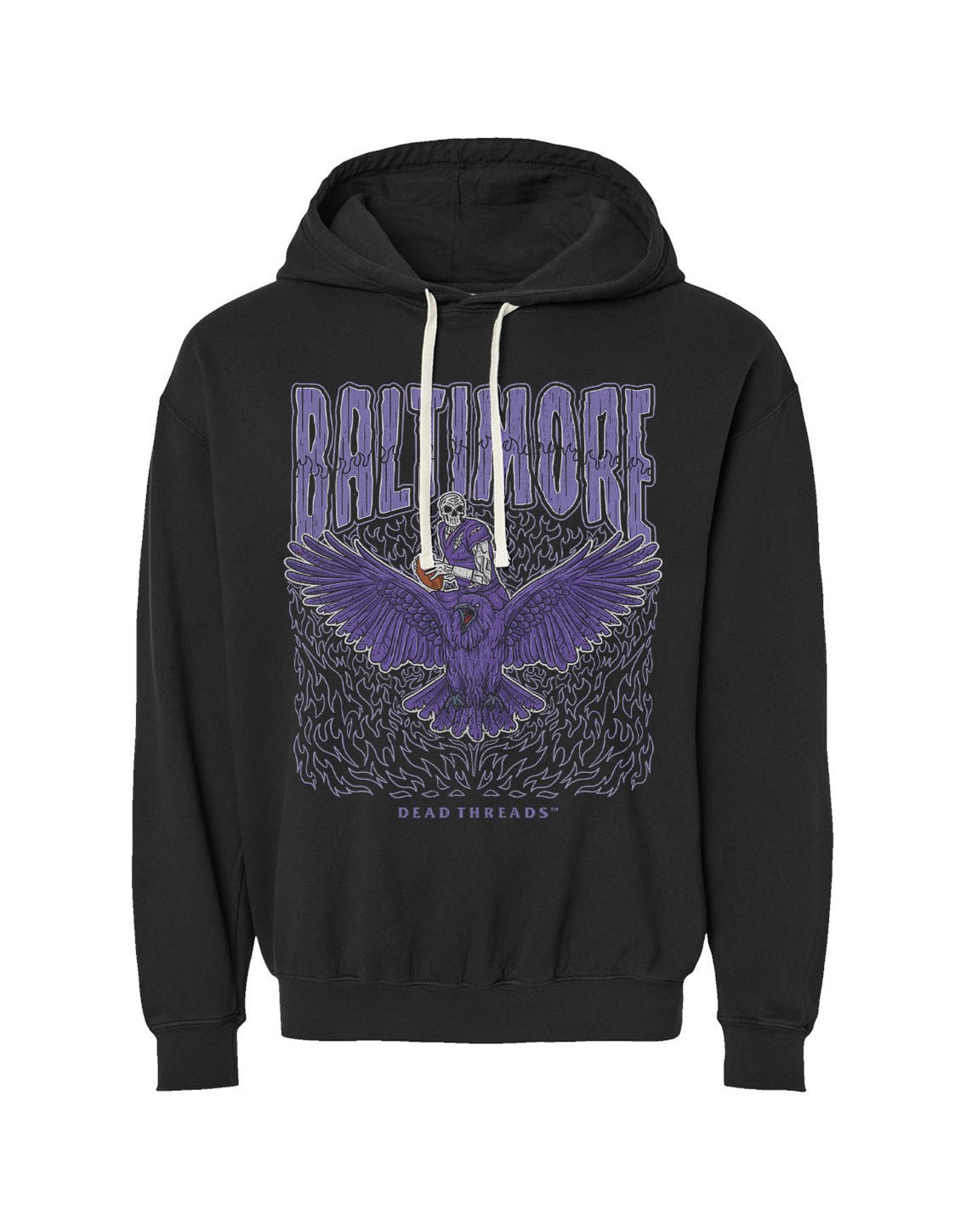 BALTIMORE FOOTBALL v1 - LIGHTWEIGHT HOODIE – Lightweight – Dead Threads Apparel