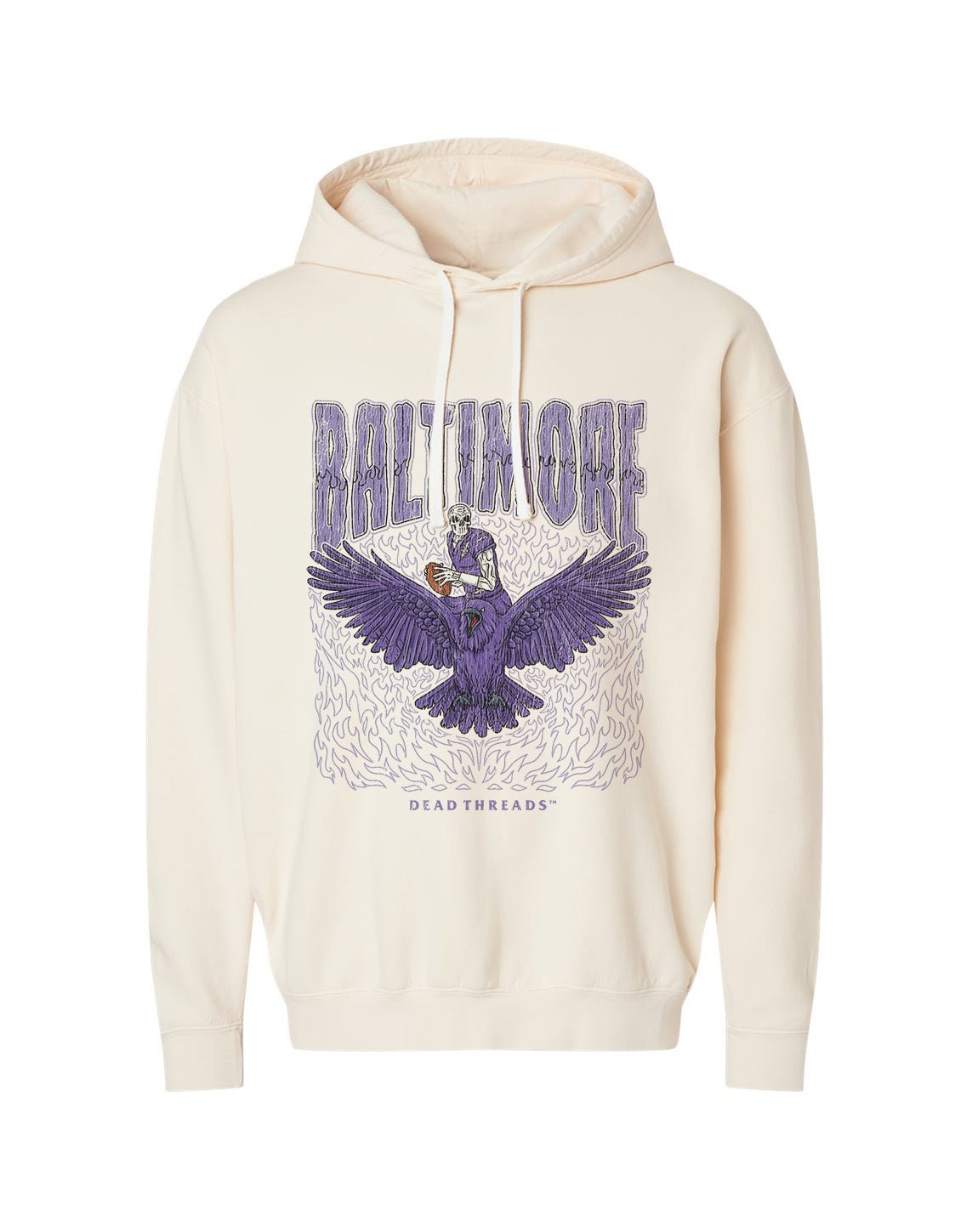 BALTIMORE FOOTBALL v1 - LIGHTWEIGHT HOODIE – Lightweight – Dead Threads Apparel