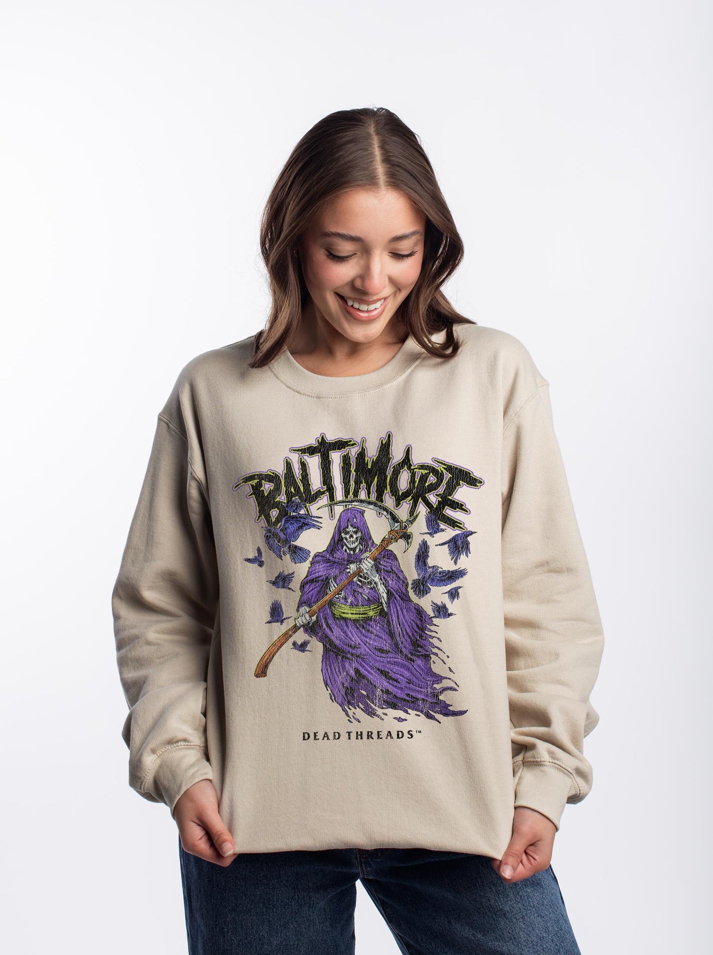 BALTIMORE FOOTBALL v2 CREWNECK SWEATSHIRT – Sweatshirt – Dead Threads Apparel