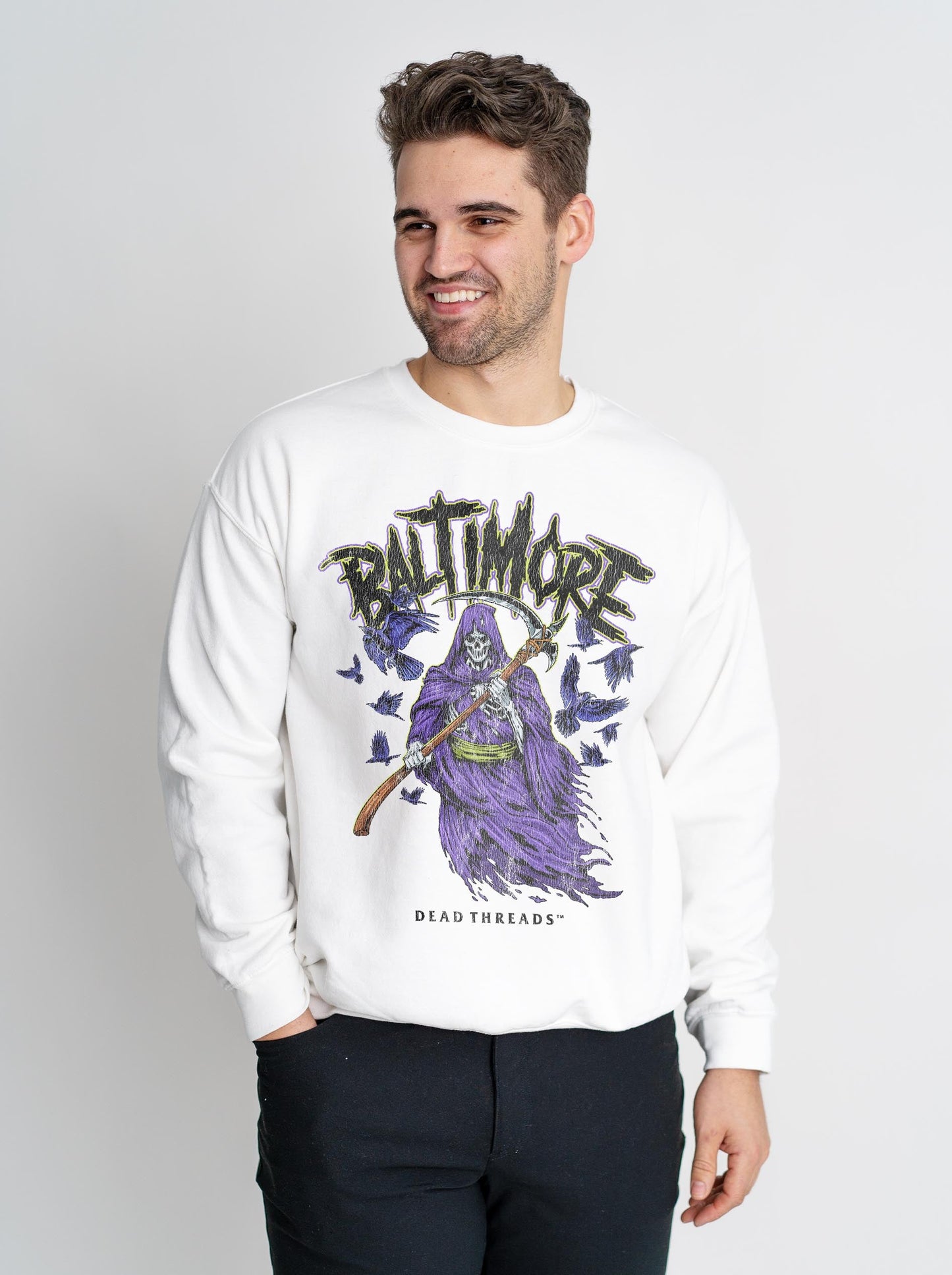 BALTIMORE FOOTBALL v2 CREWNECK SWEATSHIRT – Sweatshirt – Dead Threads Apparel