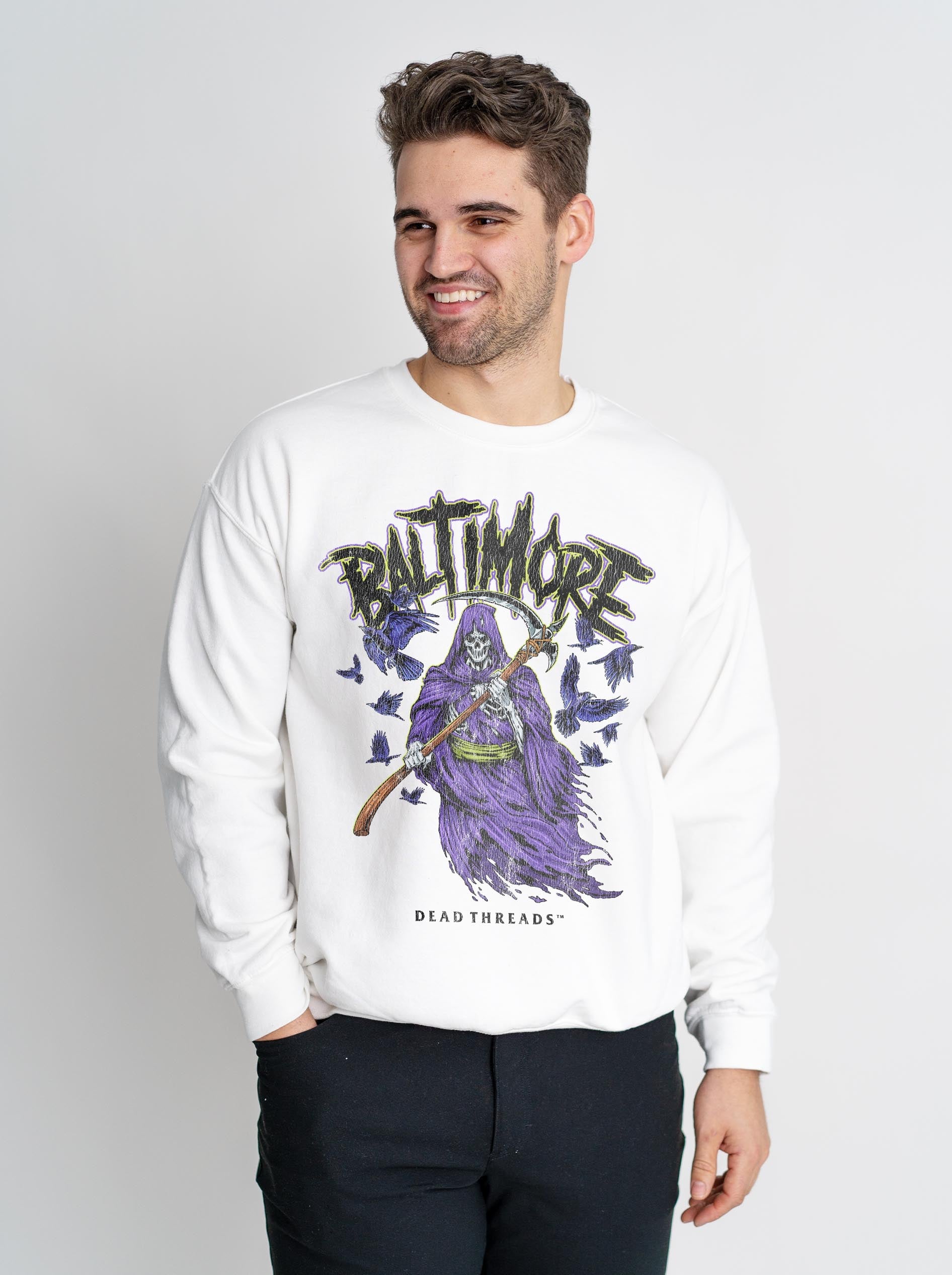 BALTIMORE FOOTBALL v2 CREWNECK SWEATSHIRT – Sweatshirt – Dead Threads Apparel