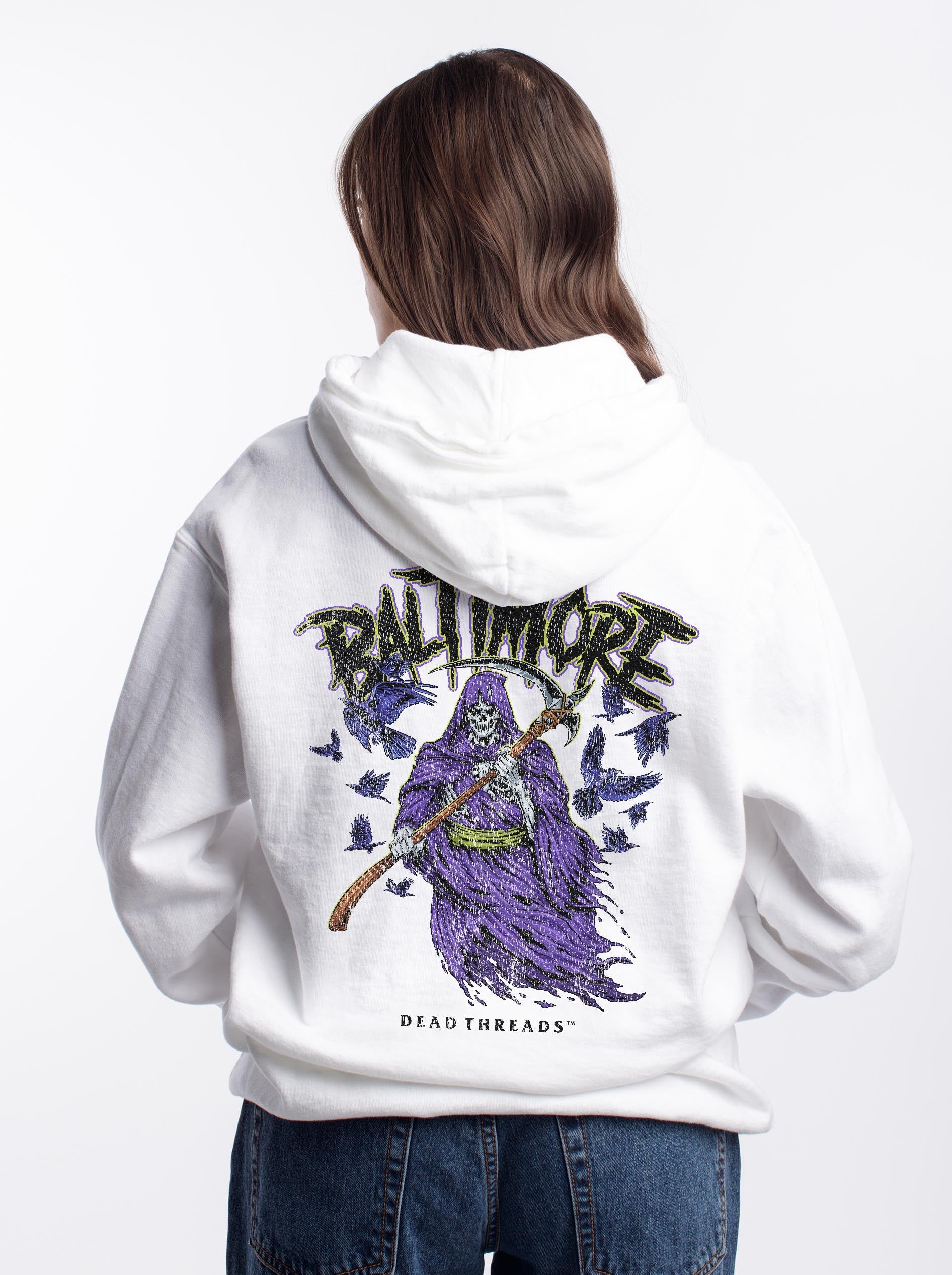 BALTIMORE FOOTBALL v2 - “DT ESSENTIAL" HOODIE – Hoodie – Dead Threads Apparel
