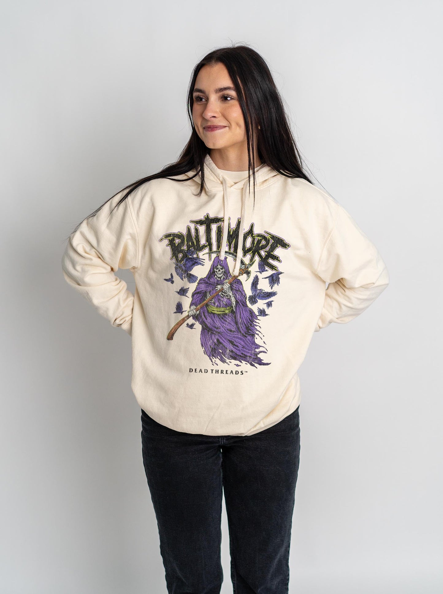 BALTIMORE FOOTBALL v2 - LIGHTWEIGHT HOODIE – Lightweight – Dead Threads Apparel