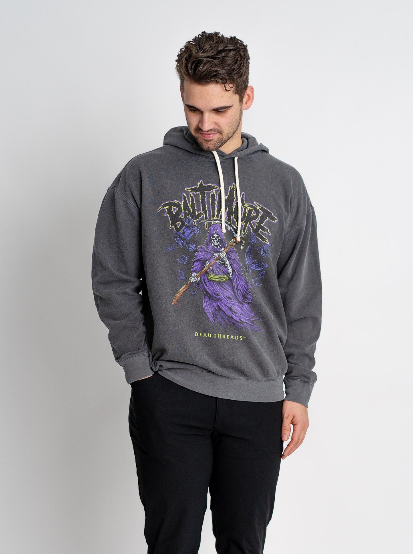 BALTIMORE FOOTBALL v2 - LIGHTWEIGHT HOODIE – Lightweight – Dead Threads Apparel