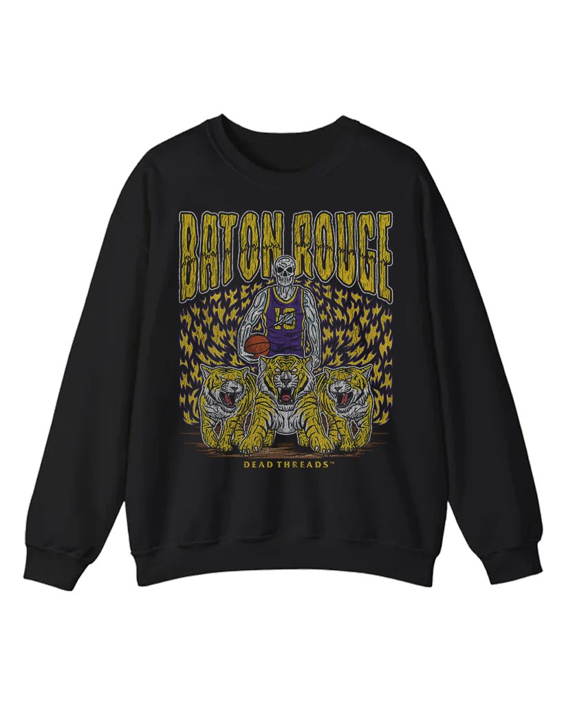 BATON ROUGE BASKETBALL CREWNECK SWEATSHIRT – Sweatshirt – Dead Threads Apparel