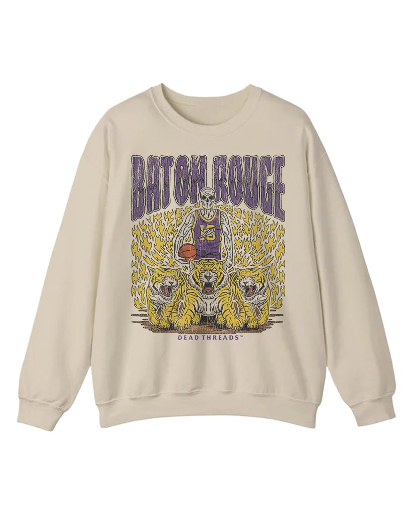 BATON ROUGE BASKETBALL CREWNECK SWEATSHIRT – Sweatshirt – Dead Threads Apparel