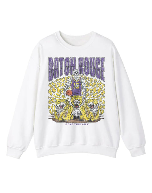 BATON ROUGE BASKETBALL CREWNECK SWEATSHIRT – Sweatshirt – Dead Threads Apparel