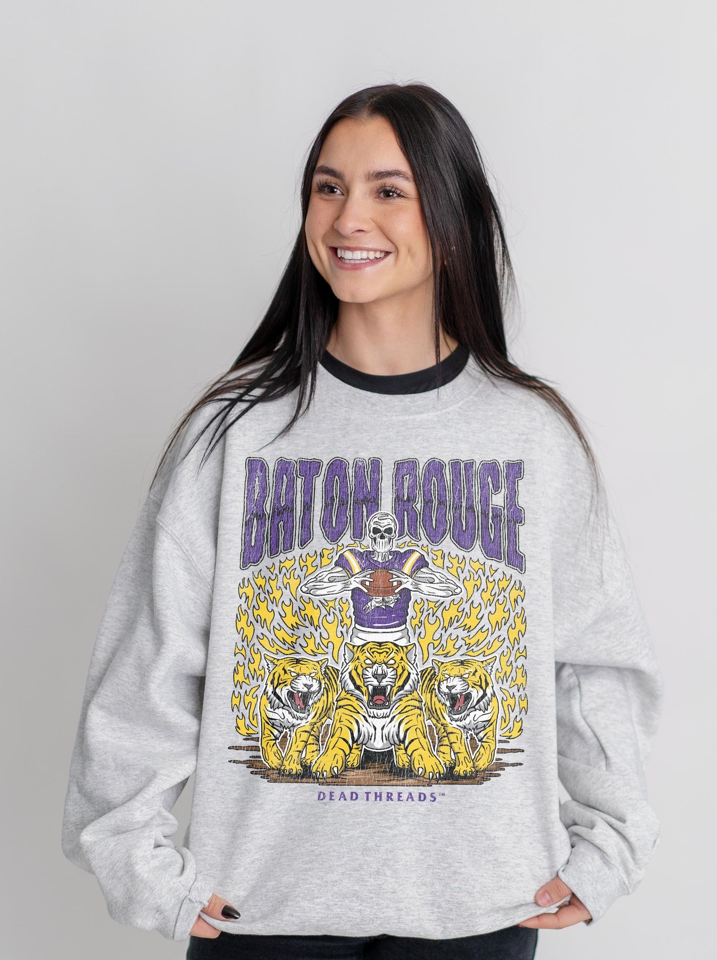 BATON ROUGE FOOTBALL CREWNECK SWEATSHIRT – Sweatshirt – Dead Threads Apparel