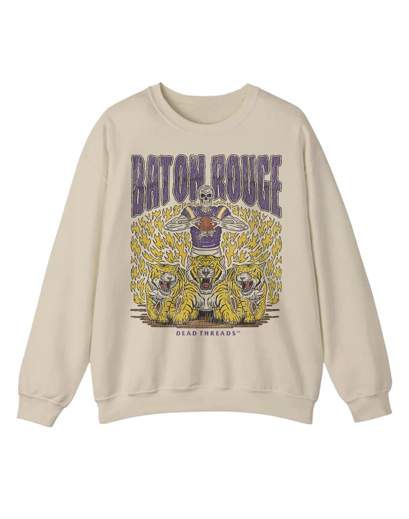 BATON ROUGE FOOTBALL CREWNECK SWEATSHIRT – Sweatshirt – Dead Threads Apparel