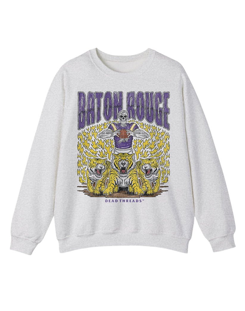BATON ROUGE FOOTBALL CREWNECK SWEATSHIRT – Sweatshirt – Dead Threads Apparel