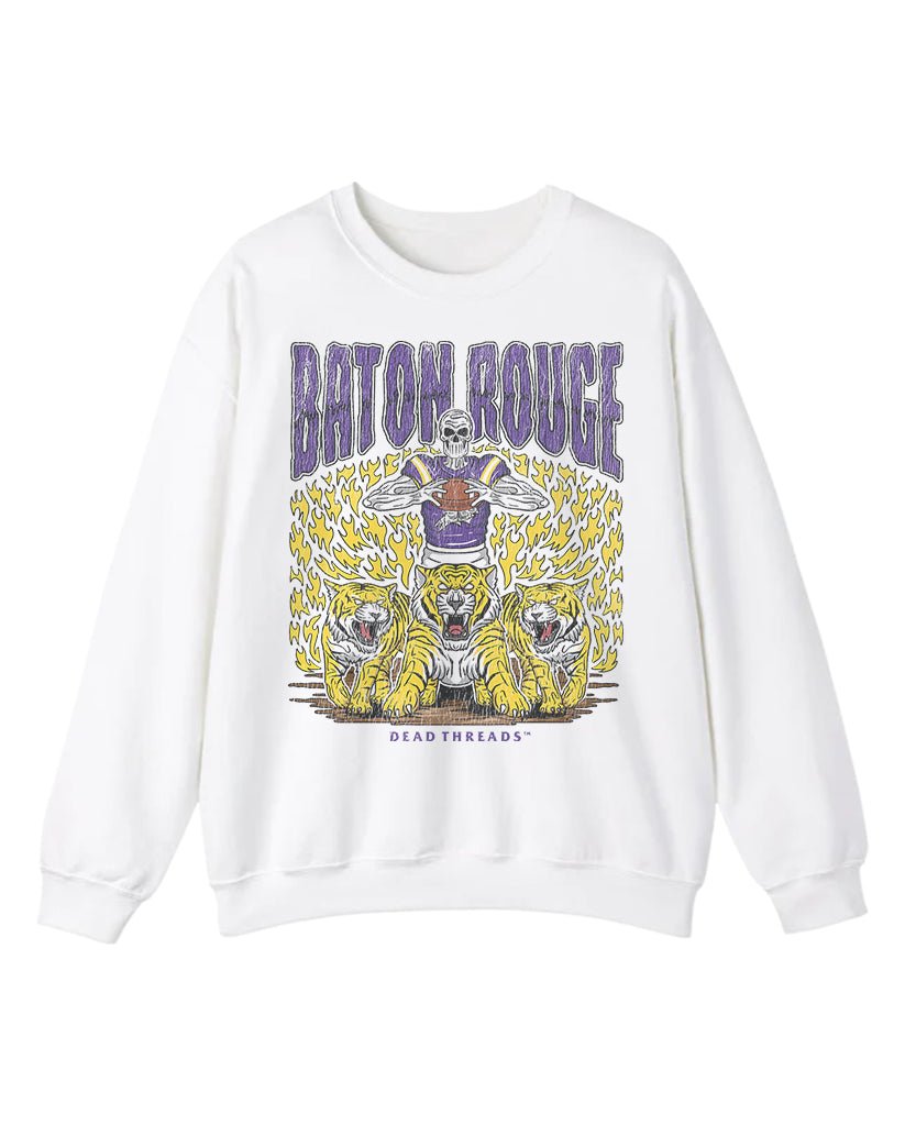 BATON ROUGE FOOTBALL CREWNECK SWEATSHIRT – Sweatshirt – Dead Threads Apparel