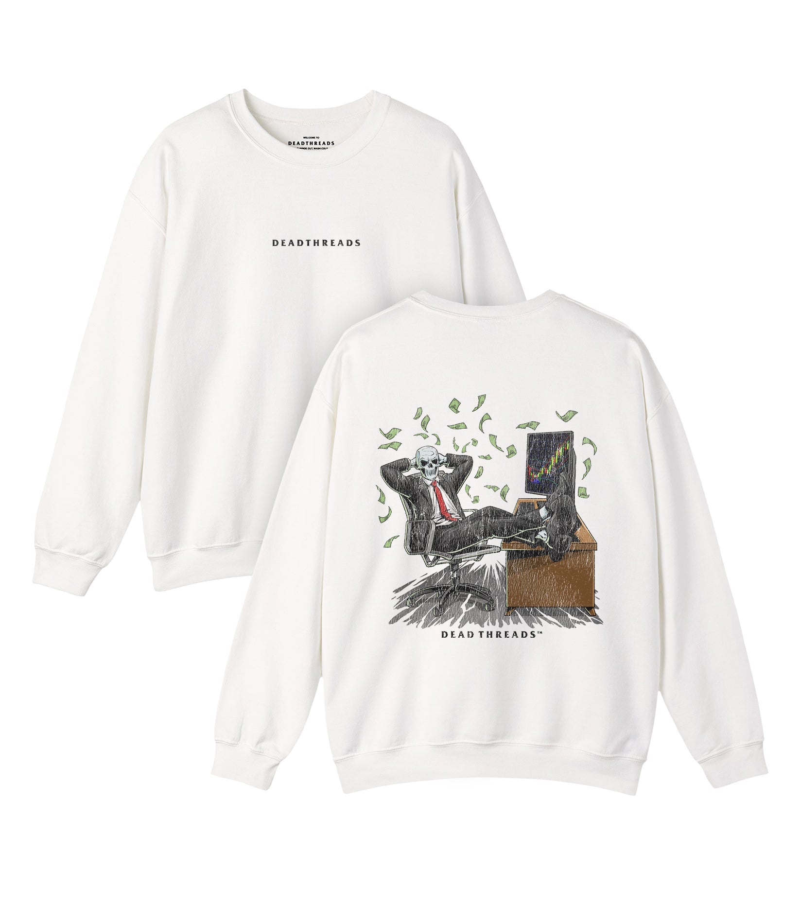 BEARS, BULLS, AND BONES - “DT ESSENTIAL" CREWNECK SWEATSHIRT – Sweatshirt – Dead Threads Apparel
