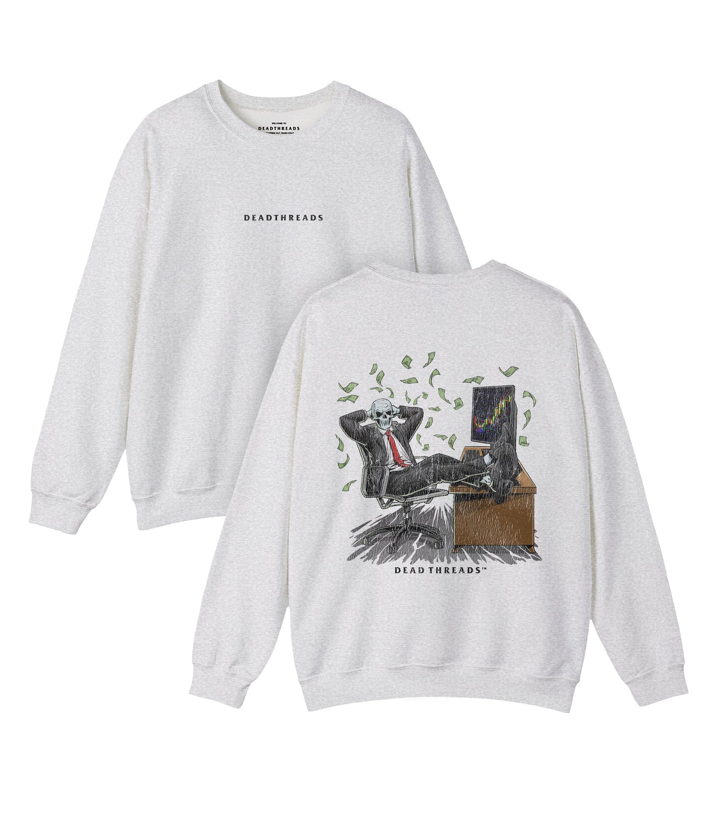 BEARS, BULLS, AND BONES - “DT ESSENTIAL" CREWNECK SWEATSHIRT – Sweatshirt – Dead Threads Apparel