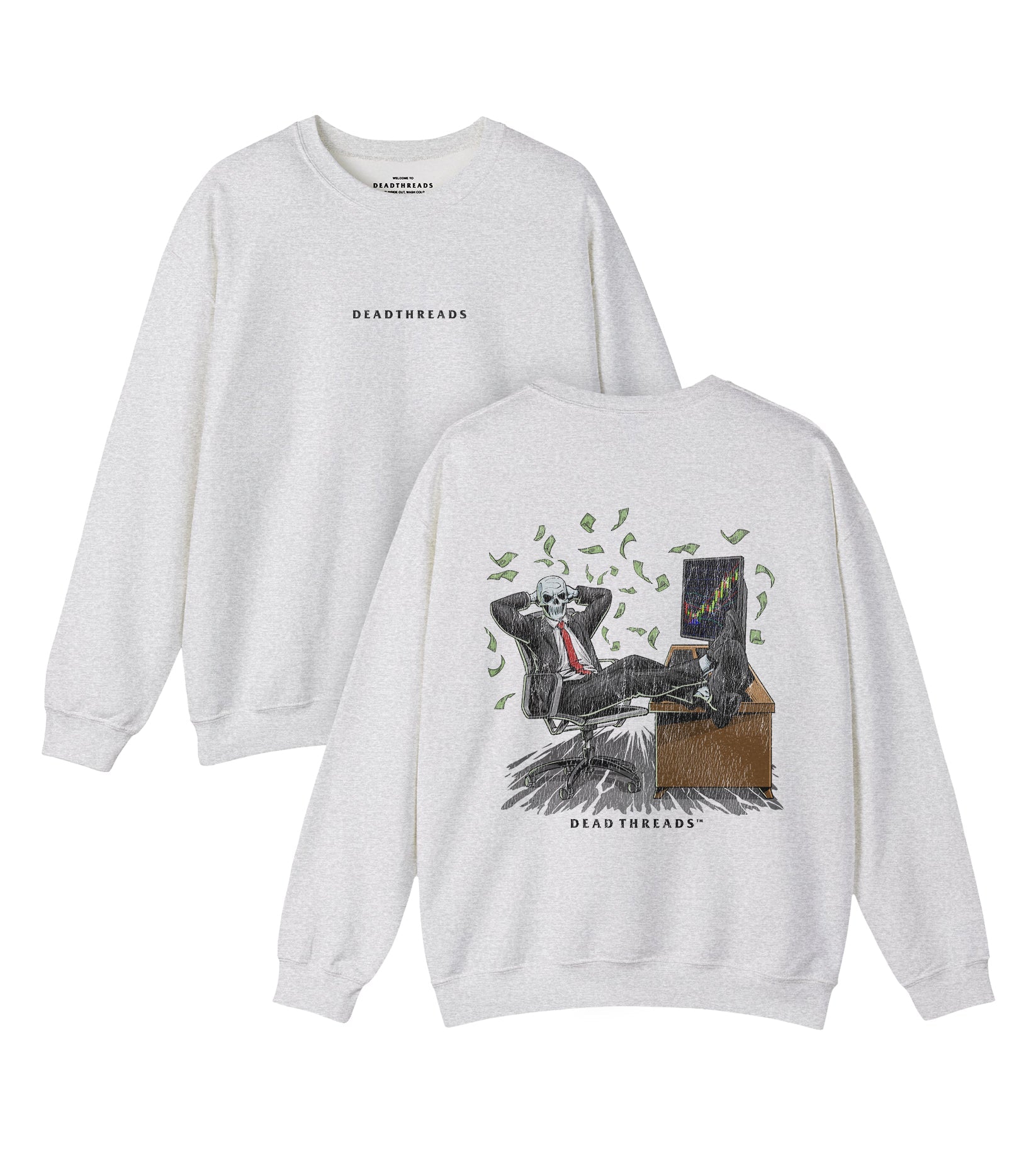 BEARS, BULLS, AND BONES - “DT ESSENTIAL" CREWNECK SWEATSHIRT – Sweatshirt – Dead Threads Apparel
